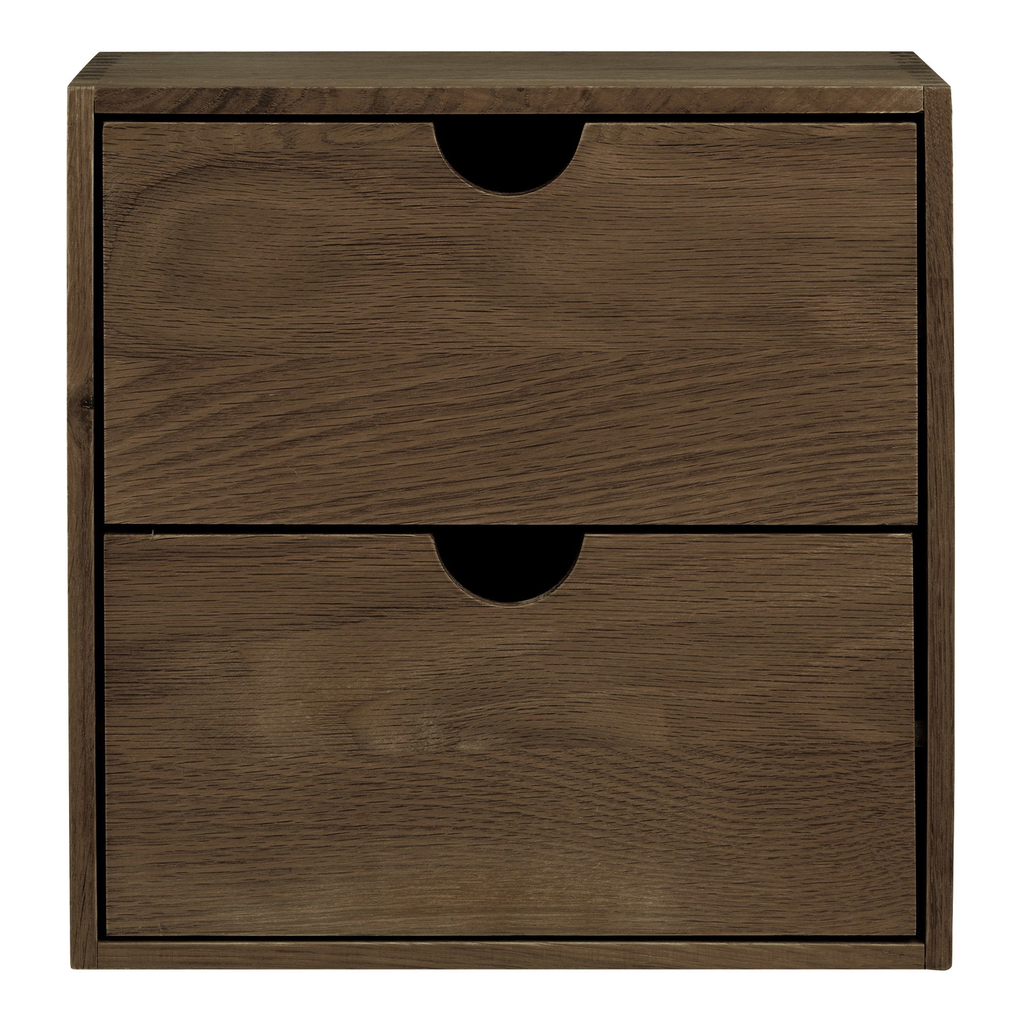 Townsville Wall Shelf with drawers — Dark Brown