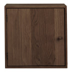 Townsville Wall Shelf with door — Dark Brown
