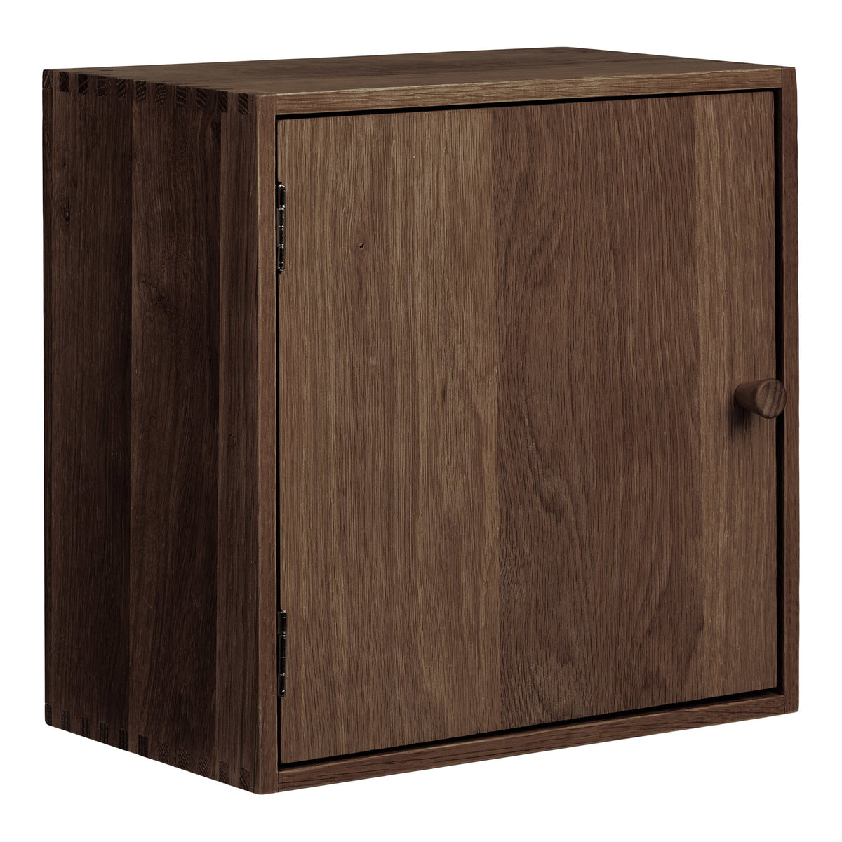 Townsville Wall Shelf with door — Dark Brown