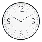 Biel Wall Clock - Wall clock, black and white, , silent movement ø51 cm