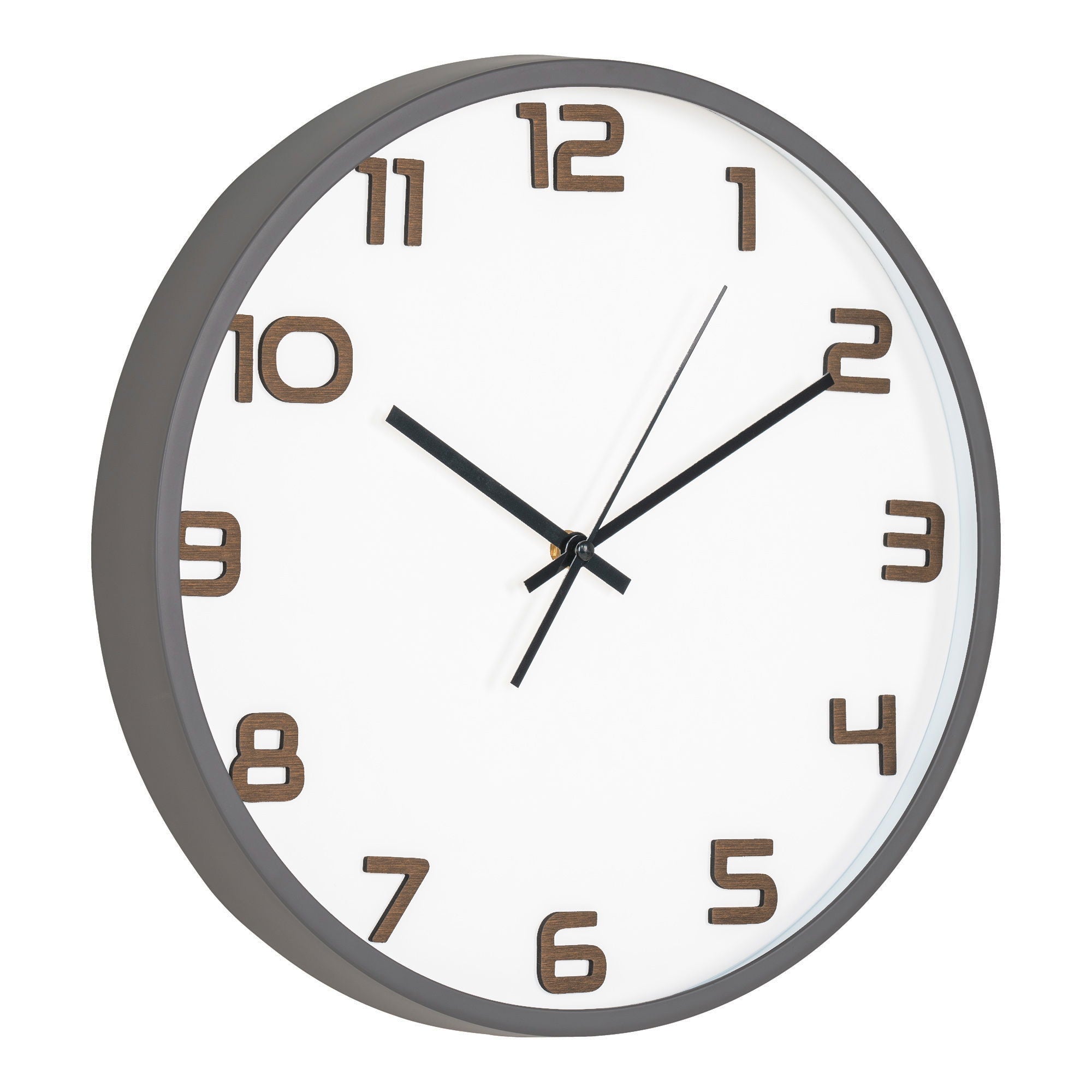 Greenwich Wall Clock - Wall clock, grey, silent movement ø35 cm