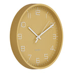 Rosolini Wall Clock - Wall clock, ocher, silent movement ø30 cm