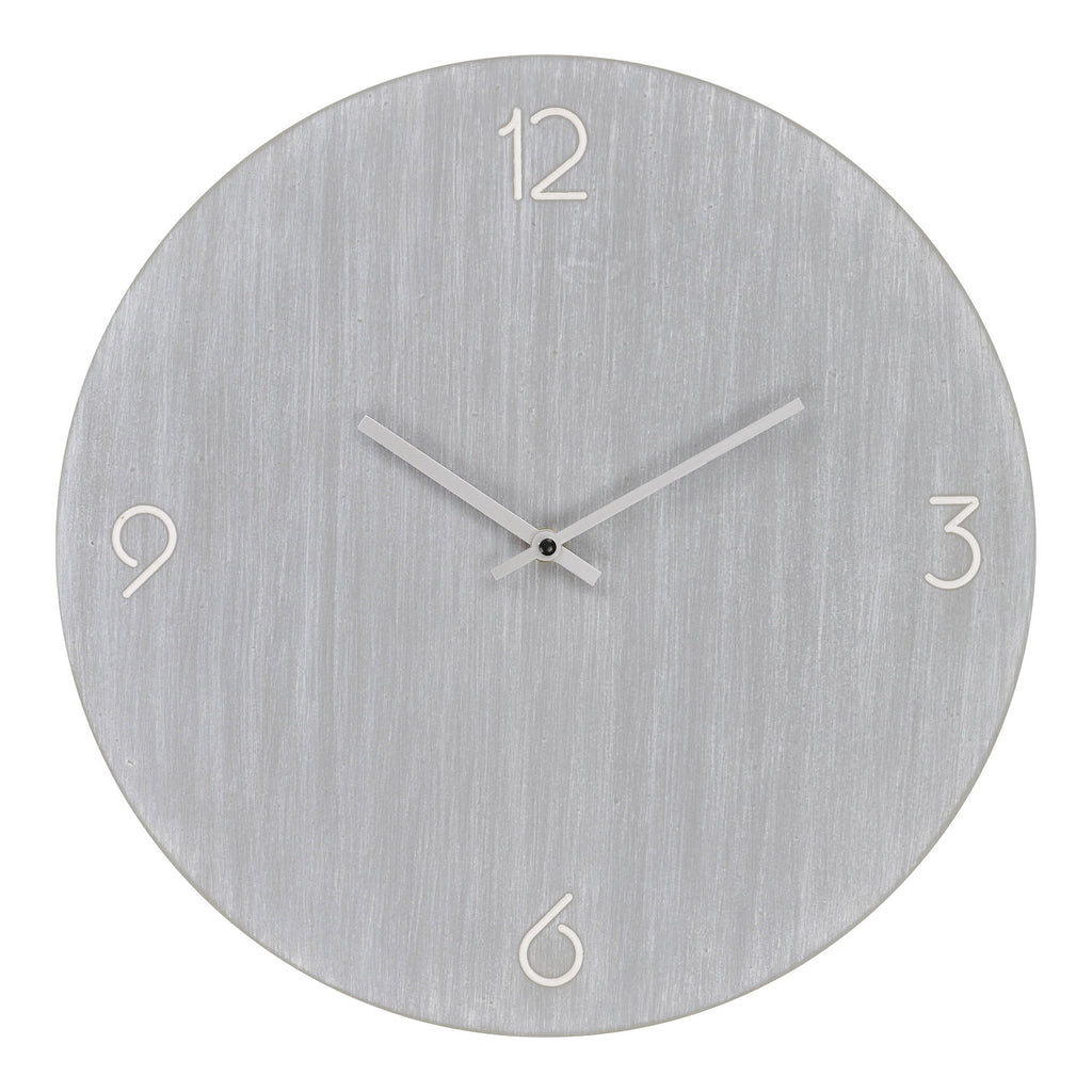 Ravenna Wall Clock - Wall clock, MDF, light grey, silent movement ø40