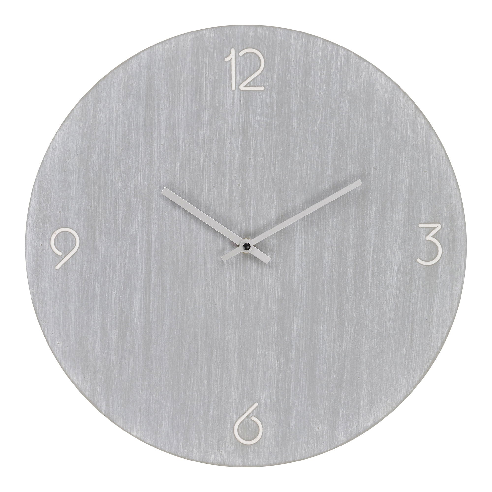Ravenna Wall Clock - Wall clock, MDF, light grey, silent movement ø40