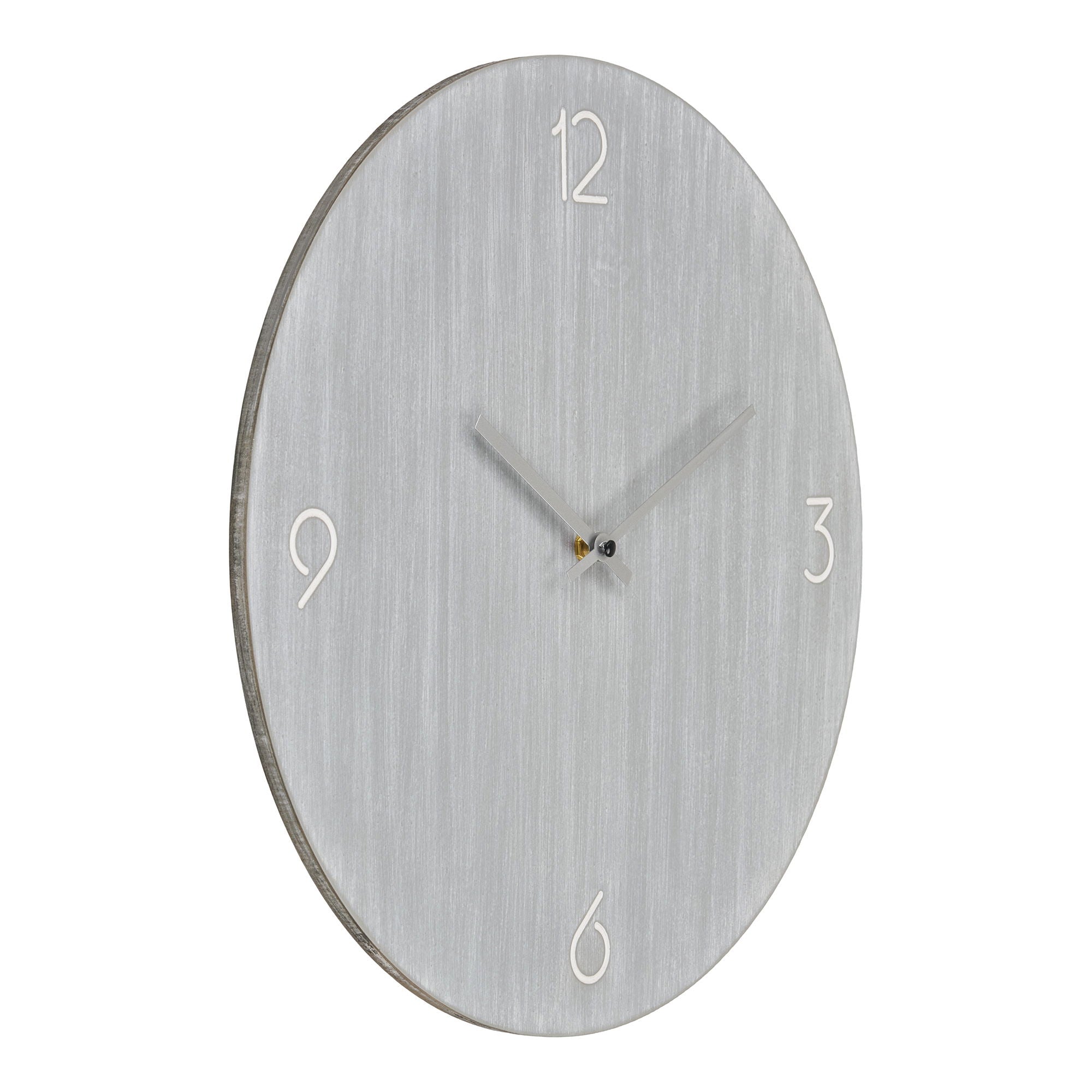 Ravenna Wall Clock - Wall clock, MDF, light grey, silent movement ø40