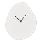 Vienna Wall Clock - Wall clock, organic from, cement, off-white, silent movement 28x33 cm