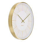 Takamaka Wall Clock - Wall clock, aluminium, gold, silent movement ø40 cm