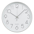 Lalibela Wall Clock - Wall Clock, silver, silent movement ø30 cm