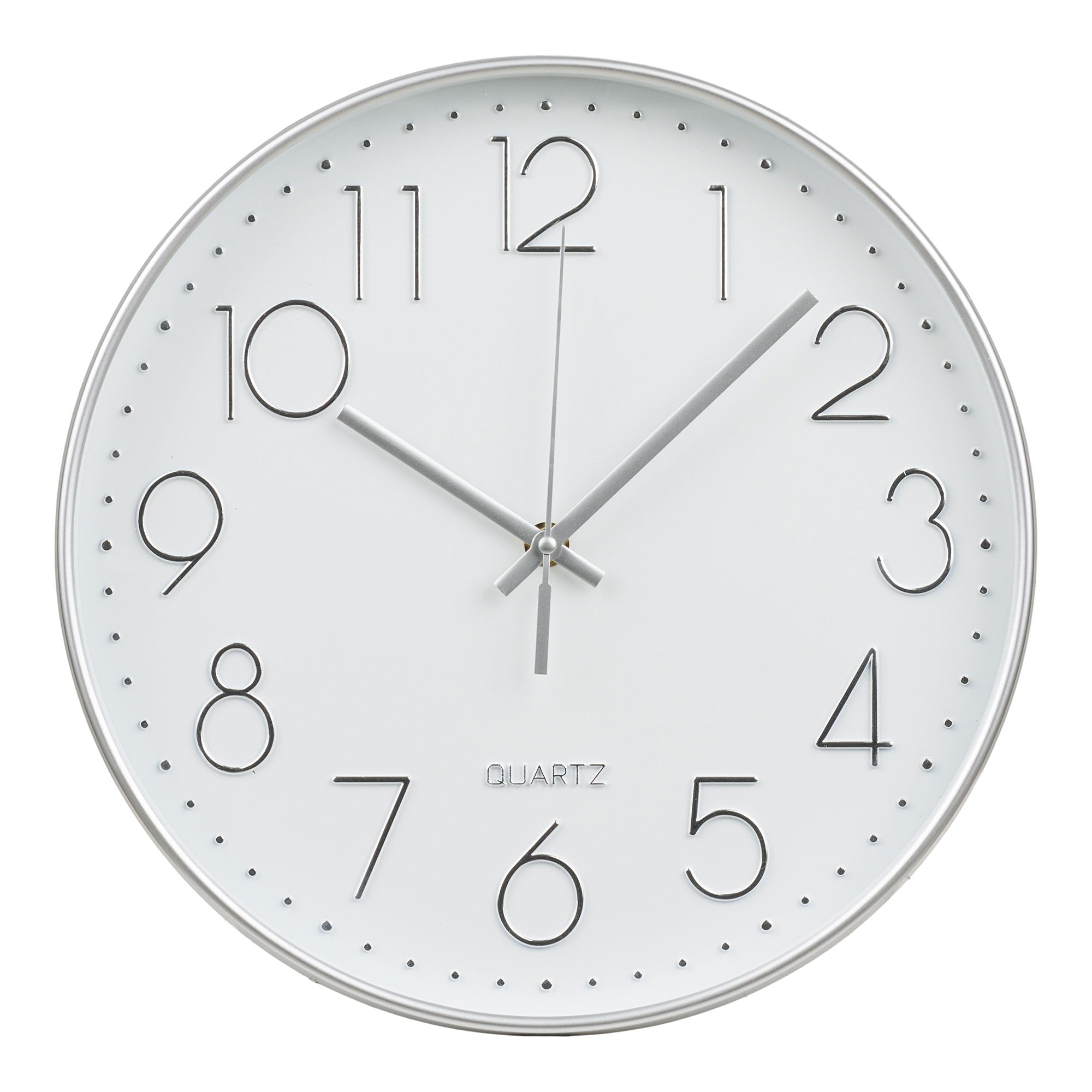 Lalibela Wall Clock - Wall Clock, silver, silent movement ø30 cm