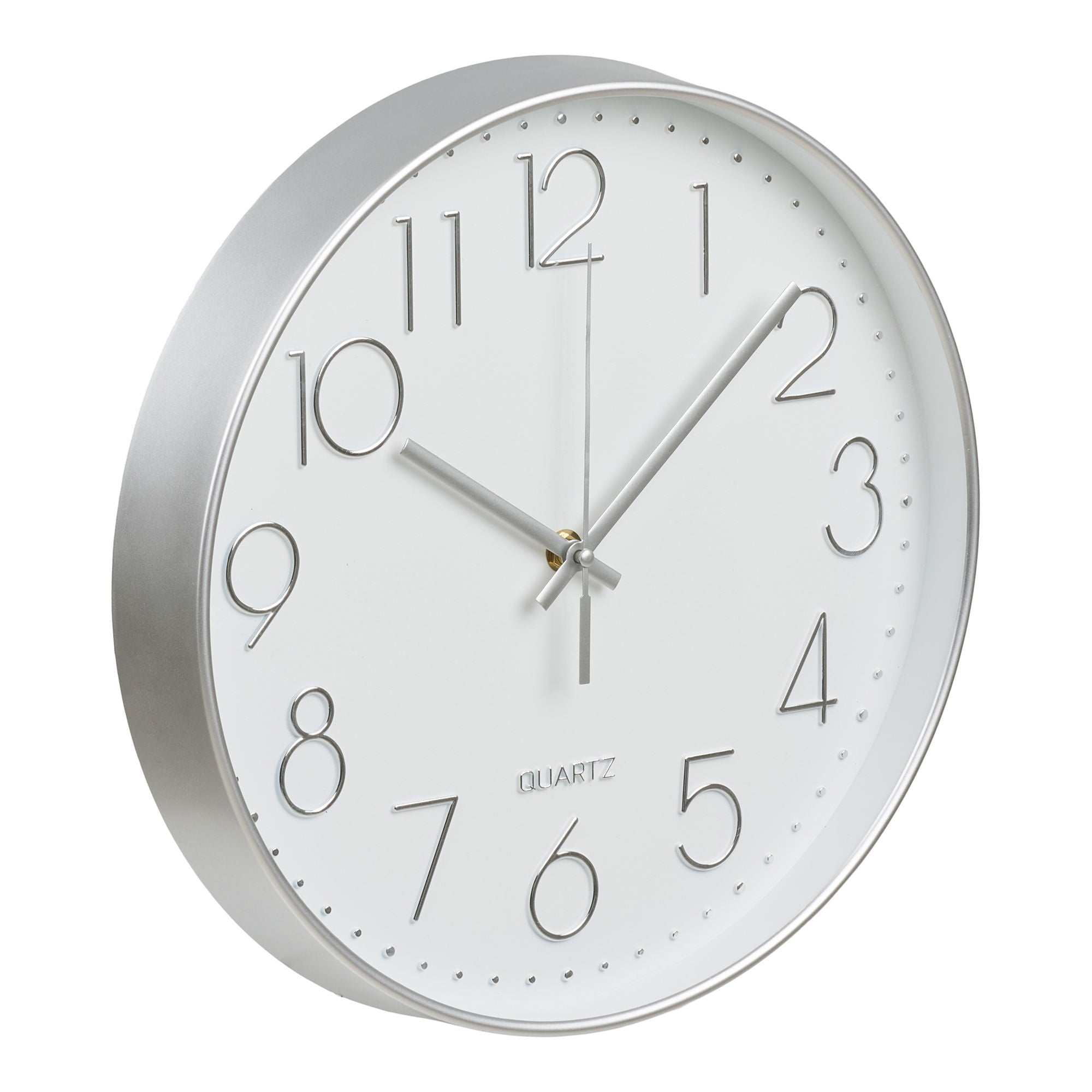 Lalibela Wall Clock - Wall Clock, silver, silent movement ø30 cm