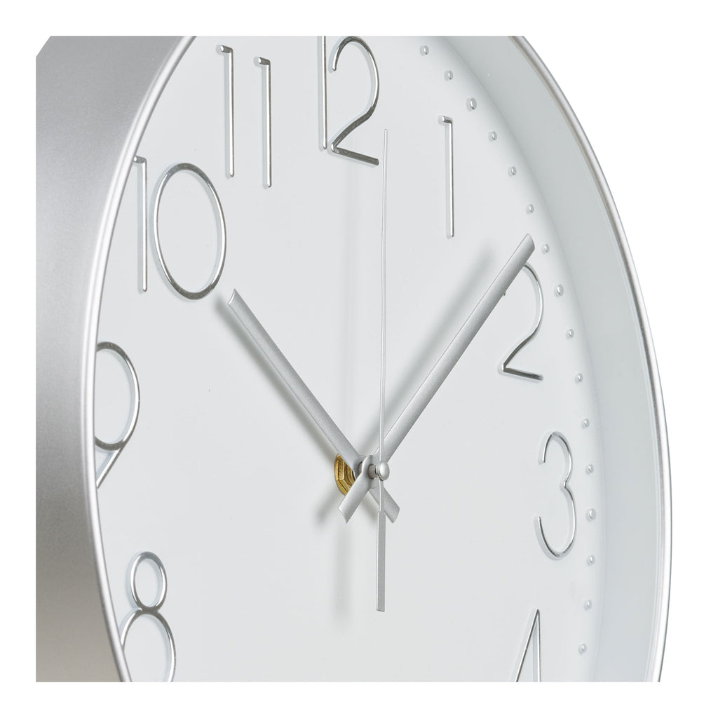 Lalibela Wall Clock - Wall Clock, silver, silent movement ø30 cm
