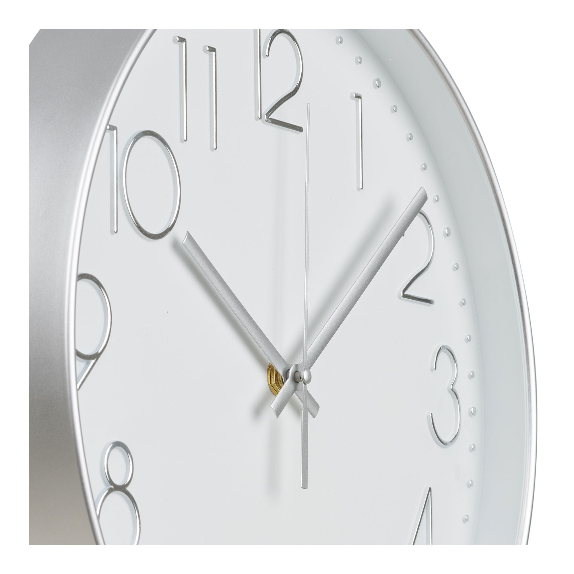 Lalibela Wall Clock - Wall Clock, silver, silent movement ø30 cm