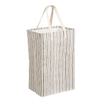 Argos Laundry Basket - Laundry basket, textile, beige/black 38x28x58 cm