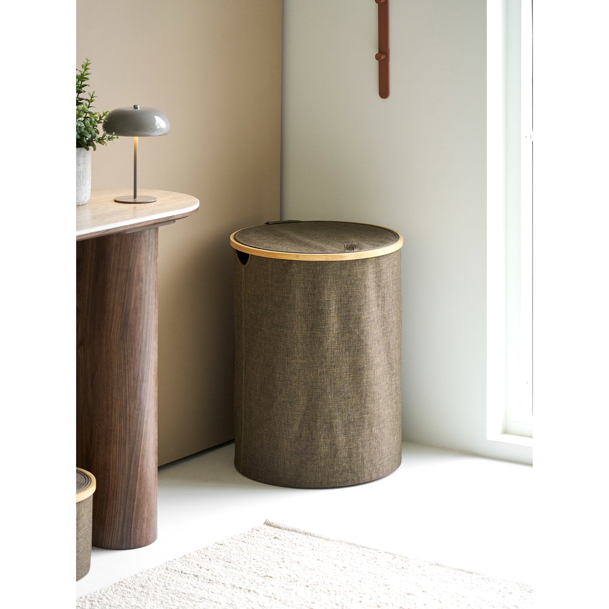 Noto Laundry Basket — Brown