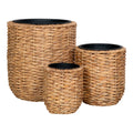 Hanoi Flowerpot - Flowerpot, water hyacinth, natural set of 3