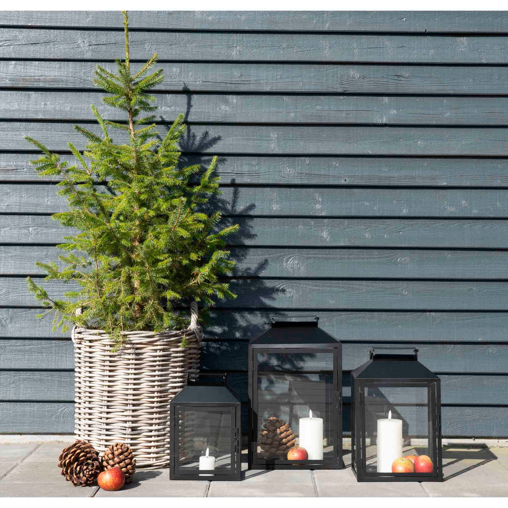 Indo Baskets - Baskets, kubu rattan, natural set of 2