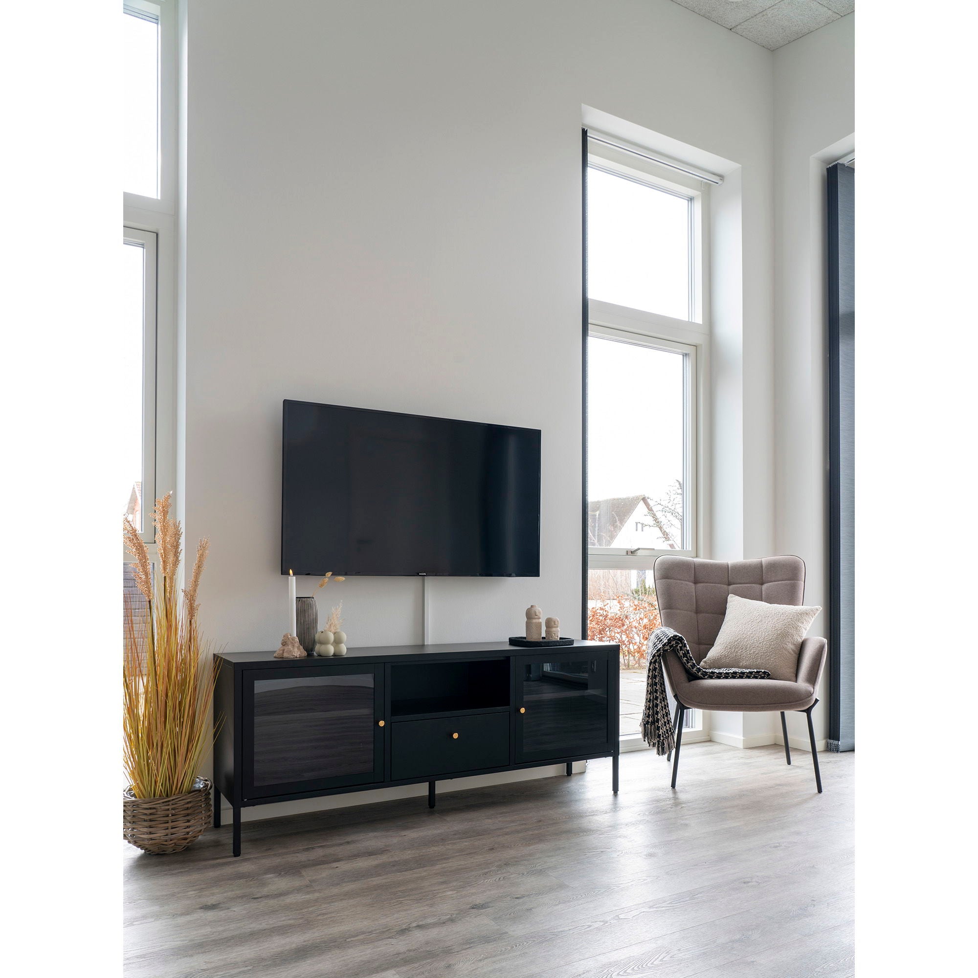 Pulo Baskets - Baskets, kubu rattan, natural set af 2