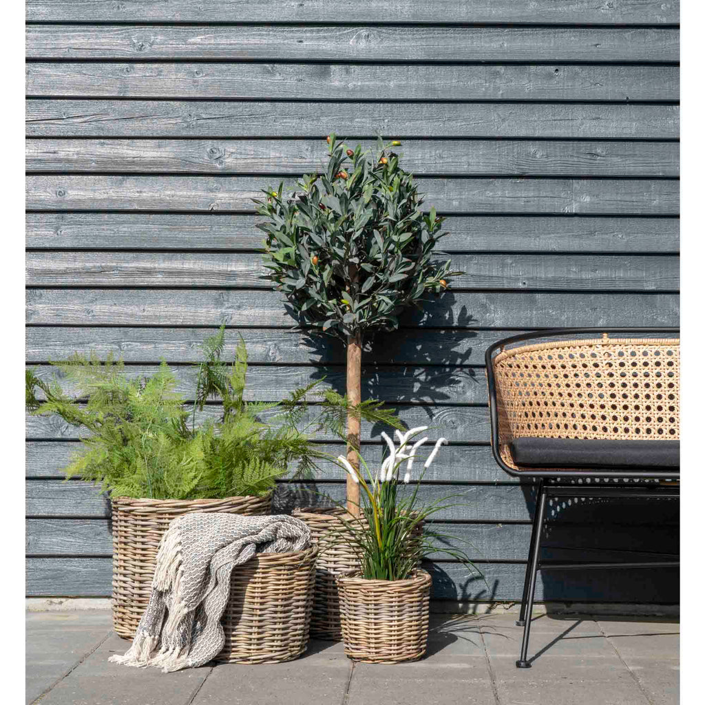 Bogor Baskets - Baskets, kubu rattan, natural set of 4