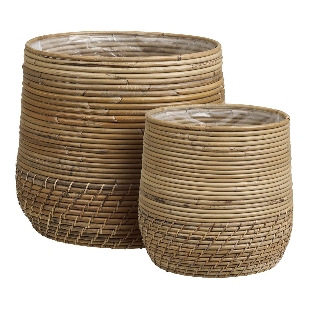 Moro Baskets - Baskets, kubu rattan, natural set of 2