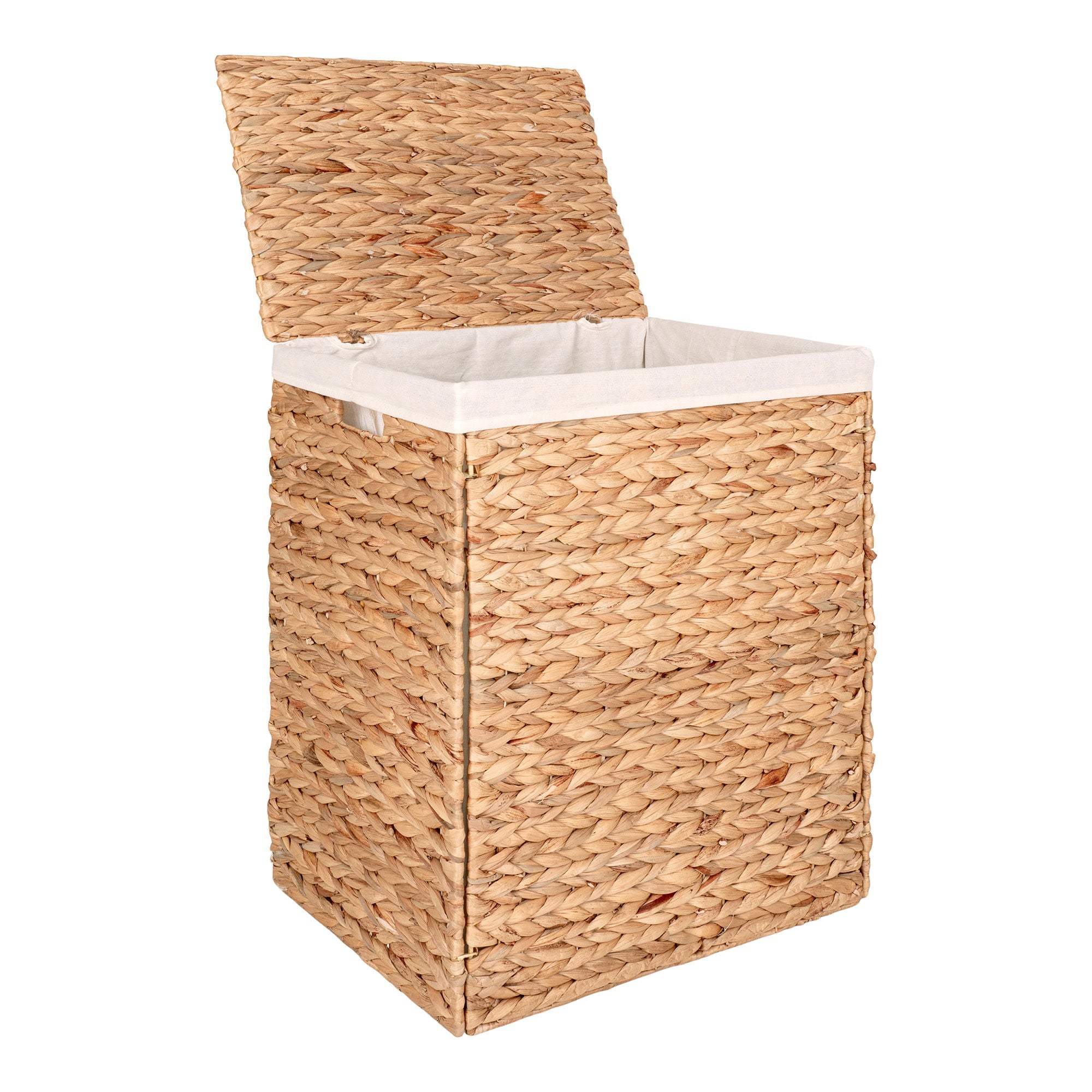 Passo Laundry Basket - Laundry Basket, water hyacinth, nature 43x32x55 cm