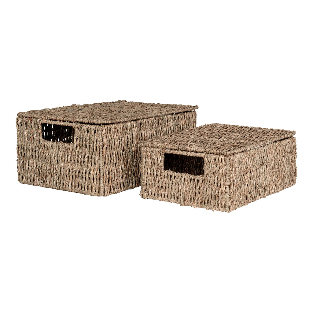 Venoso Baskets - Baskets, seagrass, nature set of 2