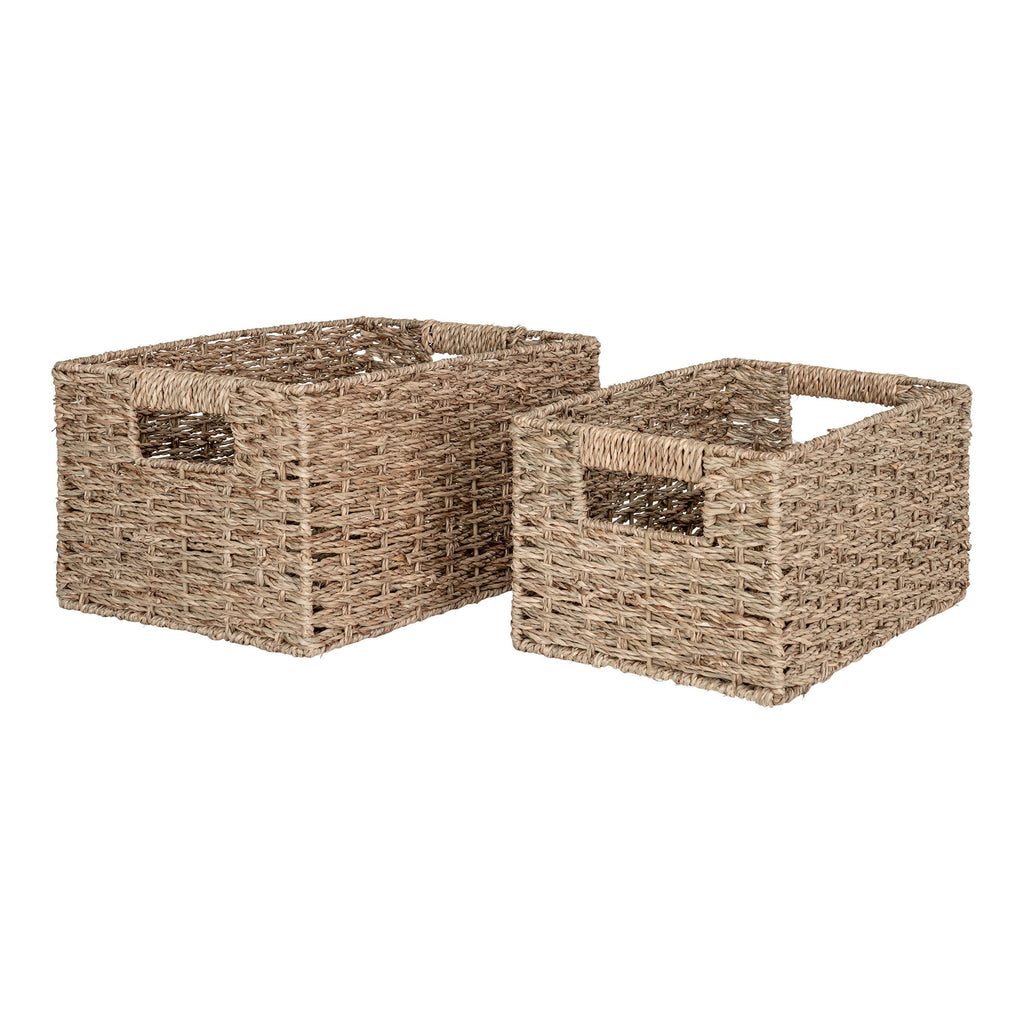 Venoso Baskets - Baskets, seagrass, nature set of 2