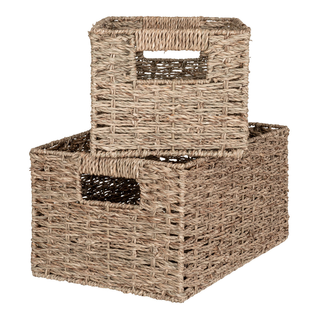 Venoso Baskets - Baskets, seagrass, nature set of 2