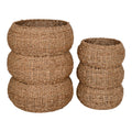 Sarbas Baskets - Baskets, seagrass, nature set of 2