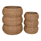 Sarbas Baskets - Baskets, seagrass, nature set of 2