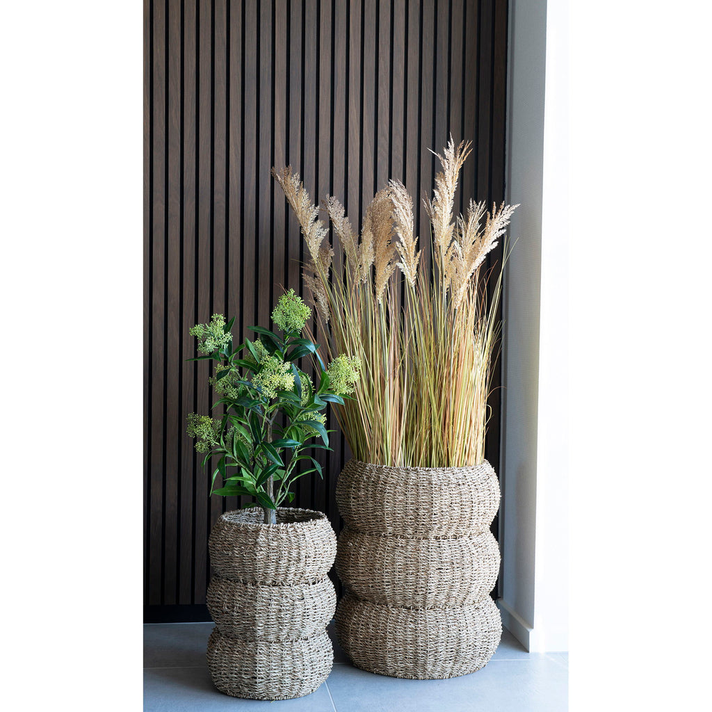 Sarbas Baskets - Baskets, seagrass, nature set of 2