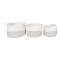 Algar Baskets - Baskets, cotton, white/grey set of 3