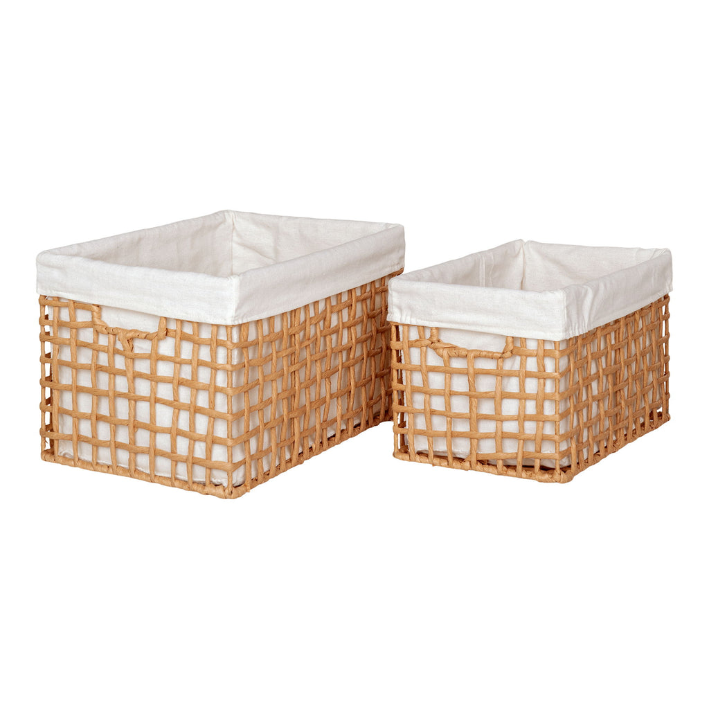 Bustelo Baskets - Baskets, paper, natural set of 2
