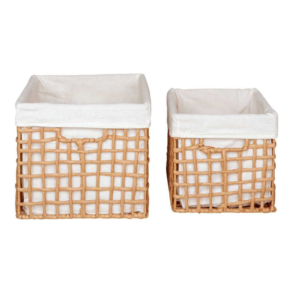 Bustelo Baskets - Baskets, paper, natural set of 2