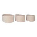 Cadima Baskets - Baskets, cotton, beige set of 3