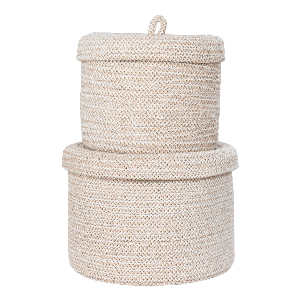 Sebal Baskets - Baskets, cotton, beige set of 2