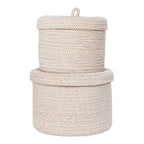 Sebal Baskets - Baskets, cotton, beige set of 2