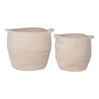 Lamas Baskets - Baskets, cotton, beige set of 2