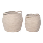 Lamas Baskets - Baskets, cotton, beige set of 2