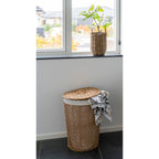 Pomal Laundry Basket - Laundry Basket, paper, natural/white ø42x56 cm