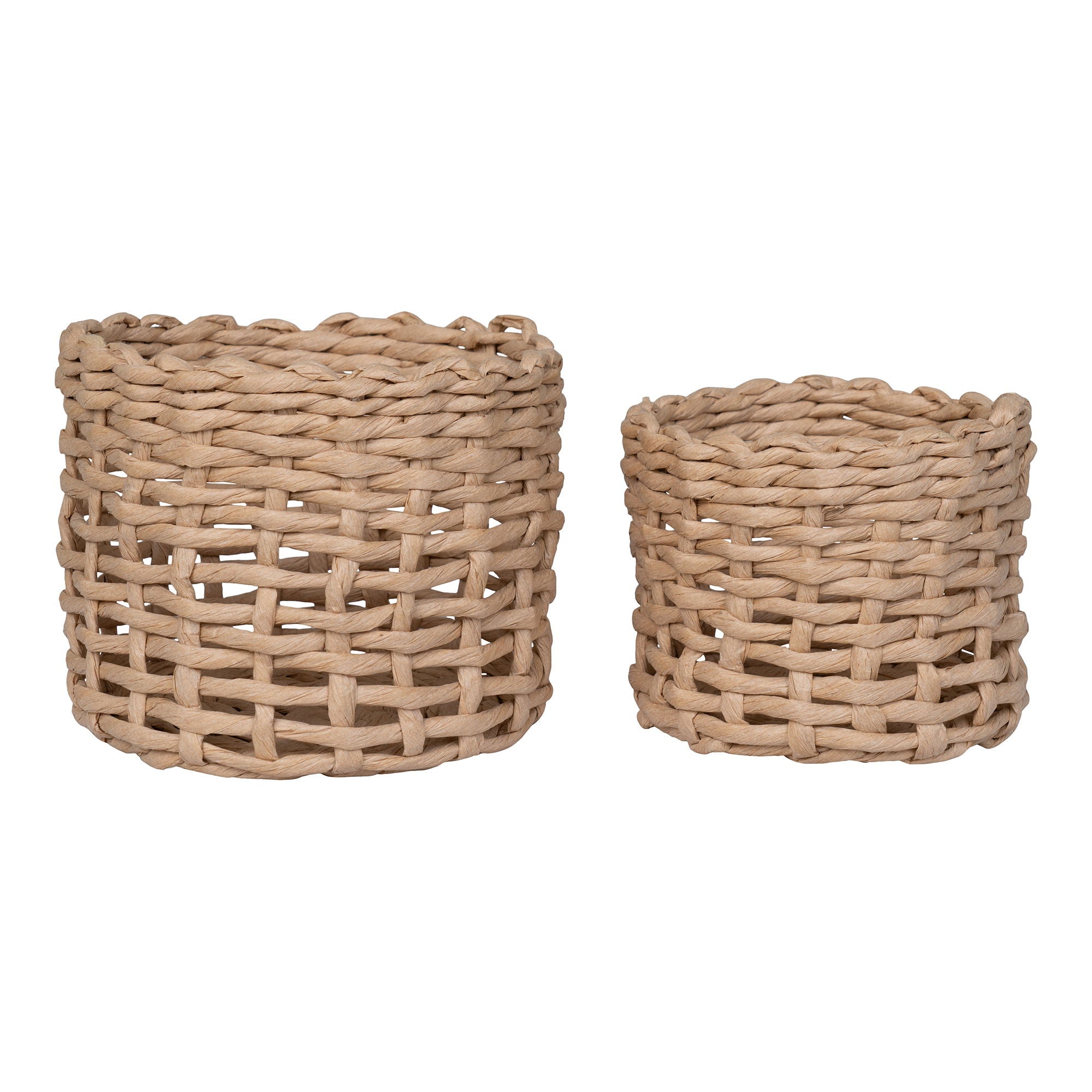 Penela Baskets - Baskets, paper, natural set of 2