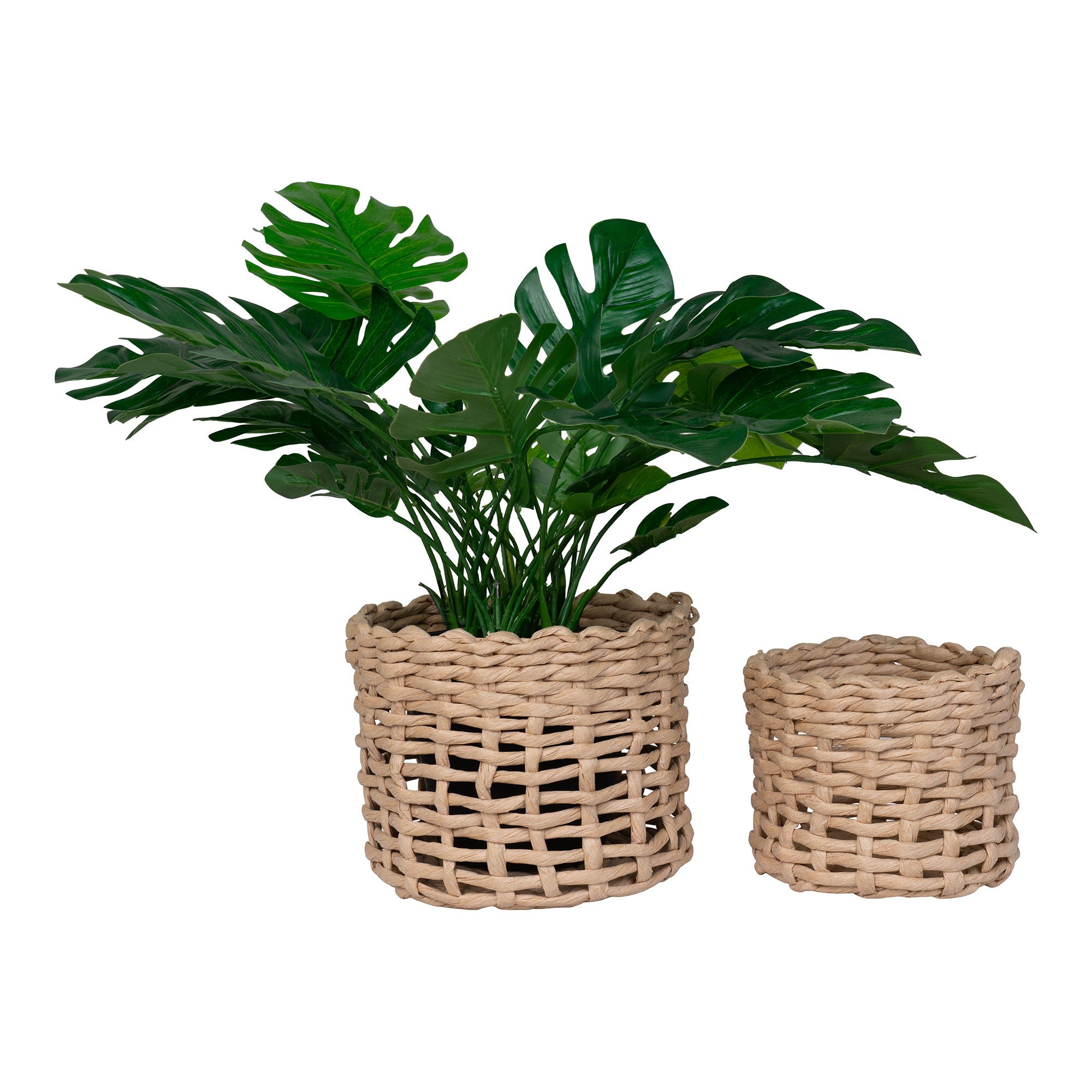 Penela Baskets - Baskets, paper, natural set of 2