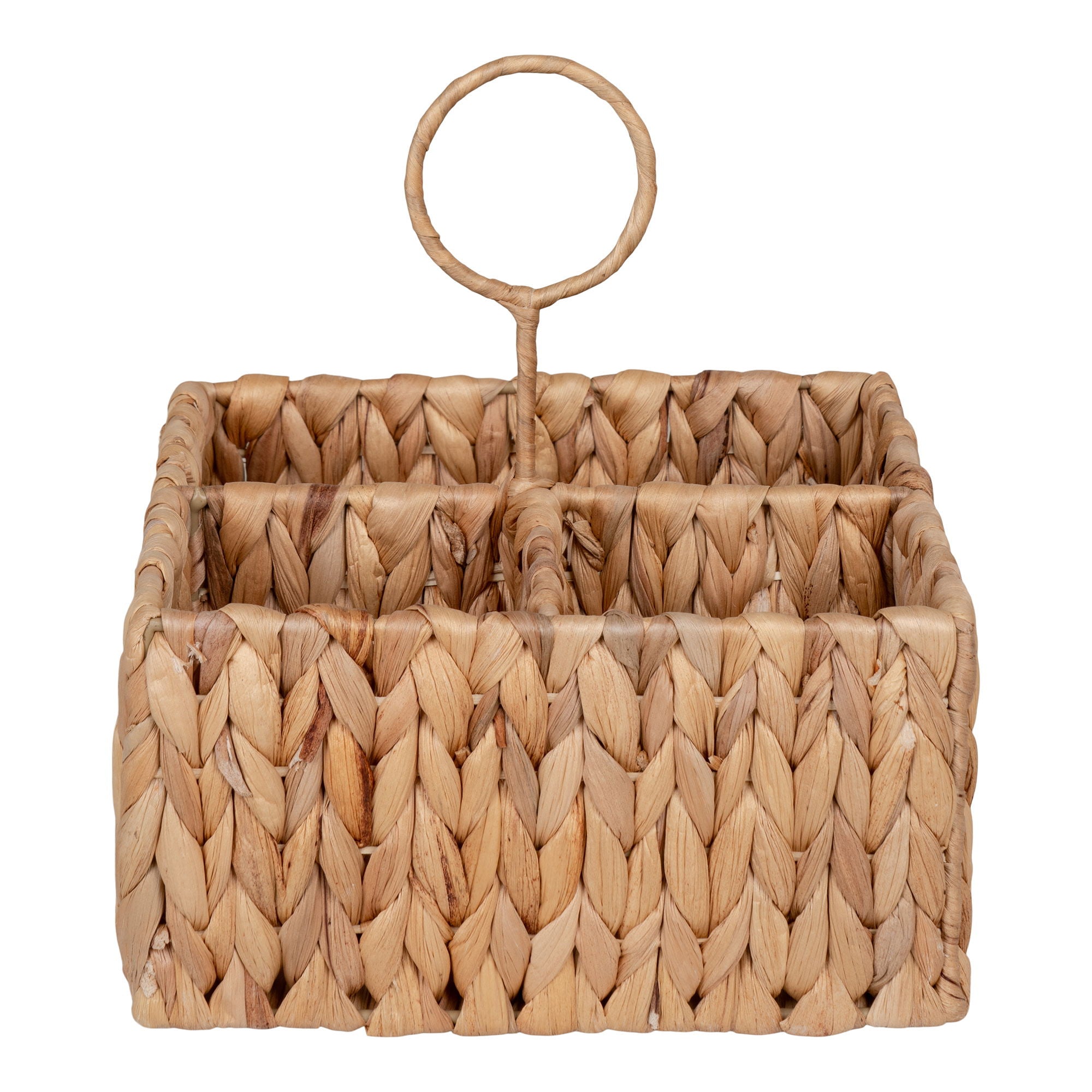 Pleiku Storage Box - Storage Box, water hyacinth, nature 20x20x22 cm