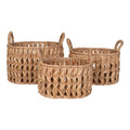 Balerma Baskets - Baskets, water hyacinth, nature set of 3