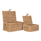Bogra Baskets - Baskets, seagrass/metal, natural set of 2