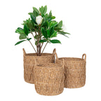 Krabi Baskets - Baskets, seagrass, natural set of 3