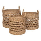 Balok Baskets - Baskets, seagrass, natural set of 3