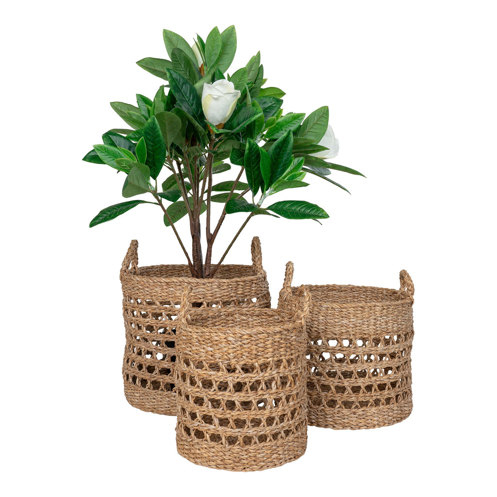 Balok Baskets - Baskets, seagrass, natural set of 3