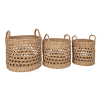 Balok Baskets - Baskets, seagrass, natural set of 3