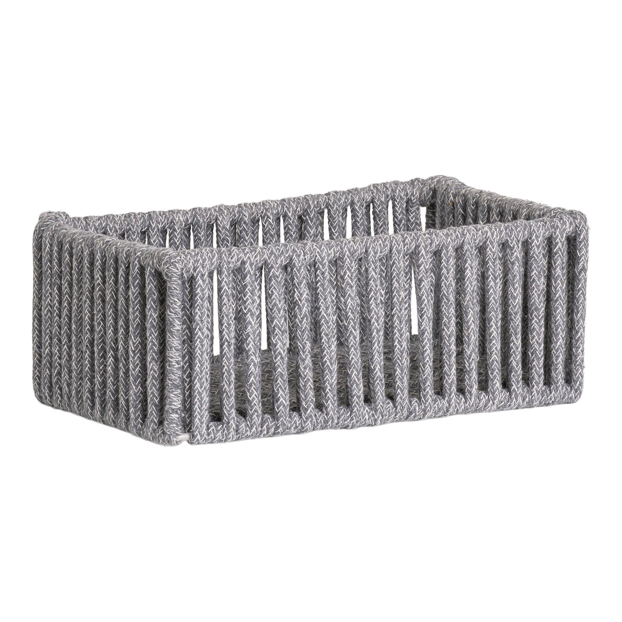 Arese Baskets - Baskets, cotton/metal, grey set of 3