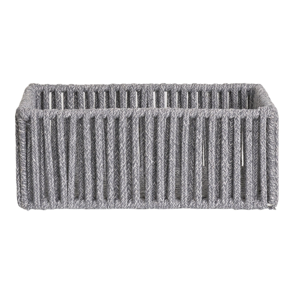 Arese Baskets - Baskets, cotton/metal, grey set of 3